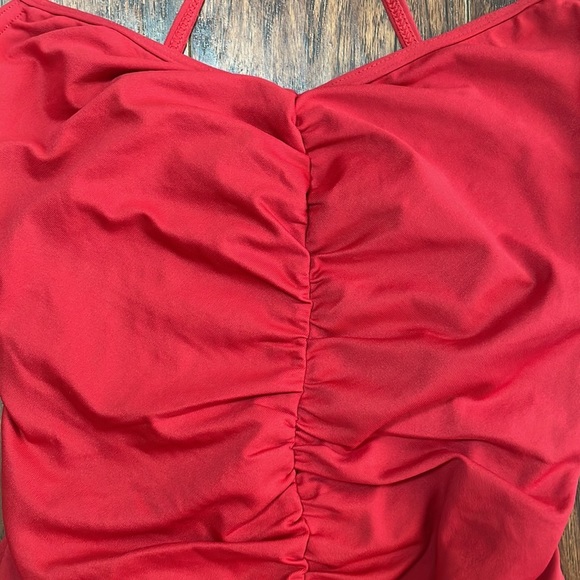 RED Body Wrappers Premiere shirred camisole dance/ ballet leotard - Style #P522 - Picture 2 of 13